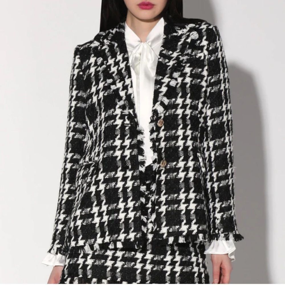 Walter Baker Damon Blazer Heritage Tweed Black